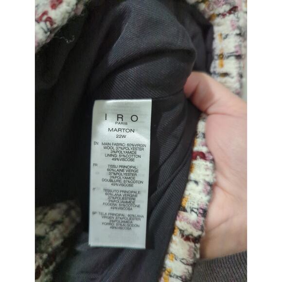 IRO Paris Marton Tweed Jacket NWT - Picture 8 of 9